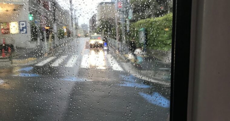 東京でバスに乗った